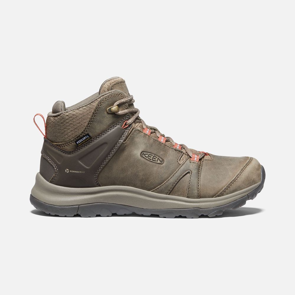 Bottes de Randonnée Keen Femme Marron | Terradora Ii Cuir Waterproof | JBOAE-2807